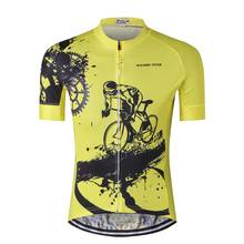 Weimostar-camiseta masculina para ciclismo, top com manga curta, tecido respirável, roupa para ciclismo, mtb, estrada, verão 2024 - compre barato