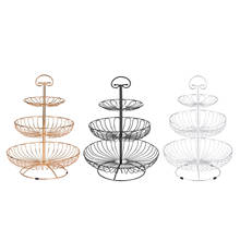 3 Layers Wire Basket Stand Kitchen Countertop Organizer Fruit Vegetable Bowl 2024 - buy cheap