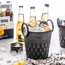 Cubo de hielo de escritorio para almacenamiento de whisky, champán, cerveza, Enfriador de hielo, accesorios Retro Para Bar de cocina, decoración del hogar 2024 - compra barato