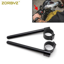 ZORBYZ 58mm CNC Black Clip-On Clip Ons Handlebars Bar Fork Tube  For Benelli Leoncino 500 2024 - buy cheap