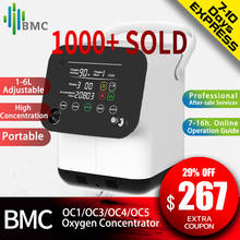 BMC-concentrador de oxígeno portátil OC4/OC8, Mini máquina de oxígeno ajustable para purificador de aire del sueño, Monitor de salud para el hogar, 1-6L/min 2024 - compra barato