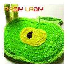 Latch Hook Rug Kits Crocheting Carpet Rug Green Apple Acrylic Yarn Printed Color Canvas Cushion Mat Crochet Tapestry Sofa Decor 2024 - buy cheap