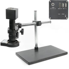 4k 12mp câmera de microscópio de vídeo eletrônico digital 180x 300x c montagem 1080p ui medição pcb solda microscopio câmera conjunto 2024 - compre barato