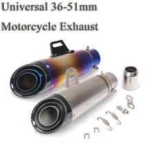 Universal Motorcycle SC Racing Exhaust Escape Pipe Modified Motorbike 51mm 60.5mm Muffler For Ninja 250 Z750 CBR1000 R6 S1000RR 2024 - buy cheap