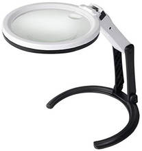 1Pcs 2X 5X Foldable 10 LED Table Desk Stand Reading Magnifier Loupe Magnifying Glass Portable 2024 - buy cheap