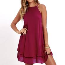 Chiffon Dress Sexy Mini Casual Dresses Spaghetti Strap A Line Off Shoulder Dresses Cocktail Party Clothes Vestidos 2021 2024 - buy cheap