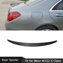 Carbon Fiber Rear Spoiler for Mercedes Benz S Class W222 S400 S500 S600 S63 S65 AMG Sedan 4 Door 2014-2017 FRP Boot Lid Trim 2024 - buy cheap