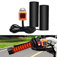 Empuñaduras calentadas para manillar de motocicleta, Control inteligente de temperatura de tres velocidades, reajuste, accesorios eléctricos, 12V 2024 - compra barato