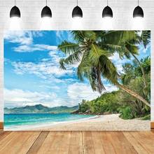 Summer Tropical Seaside Sea Beach Mountain Sky Nature Scenery Photography Backdrop Photographic Background For Photo Studio 2024 - buy cheap