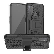 Capa de celular para oppo, capa de luxo com suporte de tpu e armadura, à prova de choque, para os modelos a53, a53s, a32, 2020 2024 - compre barato