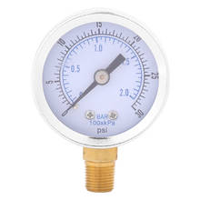Manómetro de vacío 0-30psi 0-2bar, Mini Dial, medidor de compresor de aceite y agua, medidor de presión hidráulica 2024 - compra barato