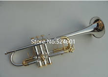 Trompeta profesional de tono C, instrumento Musical con boquilla, llave de latón plateado, con estuche, C180SML-239, Envío Gratis 2024 - compra barato