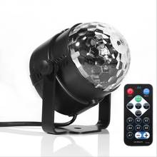 Mini RGB 3W Crystal Magic Ball Led Stage Lamp DJ KTV Disco Laser Light Party Lights Sound IR Remote Control Christmas Projector 2024 - buy cheap
