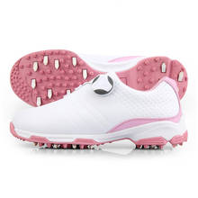 Женские кроссовки для гольфа PGM, дышащие, с вращающейся застежкой, с автоматической шнуровкой, водонепроницаемые, Нескользящие, из микрофибры, 2020 2024 - купить недорого