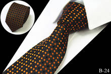 7CM Men Ties Polyester Stain Stripes Polka Dots Fashion Necktie Man Accessories Neck Tie Prom Wedding Party Factory 2024 - buy cheap