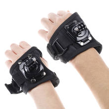 Черный наручный ремешок для перчаток с поворотом на 360 градусов ремень для крепления штатива для GoPro Hero 9/8/7/6/5/4/3 2024 - купить недорого