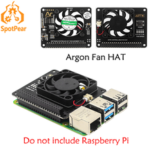 Chapéu do ventilador de argônio raspberry pi 4 modelo b com função de ventoinha de resfriamento 2024 - compre barato