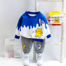 baby cartoon set spring autumn outfits cotton tops +pants 2pcs infant newborn kids tracksuit for bebes clothing 2024 - buy cheap
