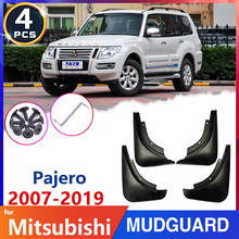 Guardabarros con solapa de barro para coche, accesorios para coche, pegatinas, para Mitsubishi Pajero Montero 2007 ~ 2019 2010 2012 2013 2015 2024 - compra barato