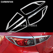 Accesorios para MAZDA 3 AXELA 2014 2015 2016 sedán de 4 puertas, cubierta de luz trasera cromada, embellecedor, moldeado de bisel, SURROUND 4 Uds./Set 2024 - compra barato