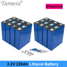 Turmera-batería Lifepo4 de 3,2 V, 228Ah, 12V, 24V, 228AH, paquete de batería recargable para coche eléctrico, RV, sistema de almacenamiento de energía Solar, 8 Uds. 2024 - compra barato