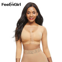 FeelinGirl Women Body Shaper Posture Corrector Breathable Back Support Belt Corset Slimming Arms Underwear Top Back Corrector 2024 - buy cheap