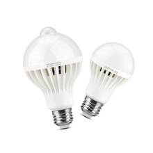 Energy-saving LED kitchen lights AC220-240V induction Cabinet lamp E27 White Motion sensor Sound sensor Bulb lighting for Room 2024 - buy cheap