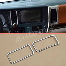 For Toyota Sienna 2015-2019 Dashboard Air Vent Cover Pearl Chrome Interior Trim Molding 2024 - buy cheap
