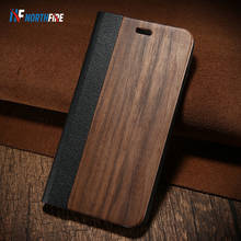 NORTHFIRE бамбуковый чехол из натурального дерева для iPhone 11/11 Pro Max XR X XS Max 6/6S/7/8 Plus, флип-чехол из искусственной кожи, чехол 2024 - купить недорого