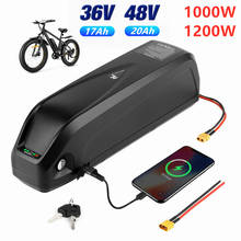 Batería auténtica para bicicleta eléctrica, Kit de Motor con cargador y enchufe XT60, 48V, 17Ah, 36V, 20Ah 2024 - compra barato