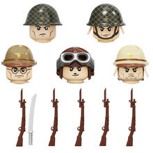 WW2 Military Japan Army Soldiers Weapons building blocks Military Weapons Bayonet Guns Helmets Bricks Weapons Parts blocks toys 2024 - buy cheap