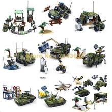Military Swat Ww2 Tank Helicopter Cannon Missile Truck Armoured Vehicle Boat Motorcycle Building Blocks Toy 2024 - buy cheap