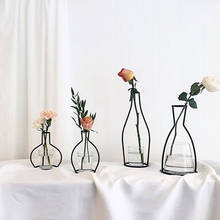 Linha de ferro retro mesa flores vasos nordic decoração casa metal planta titular estilos nórdico vaso flor decoração casa 8 formas 2024 - compre barato