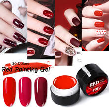 New Arrival Venalisa Luxury Red Series Nail Gel Varnish Painting Gel Soak Off UV LED Nail Lacquer Pure Color Gel 2024 - buy cheap