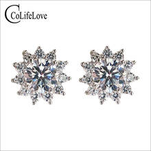 CoLife Jewelry Classic Moissanite Stud Earrings for Wedding D Color Moissanite Earrings Jewelry 925 Silver Moissanite Jewelry 2024 - buy cheap