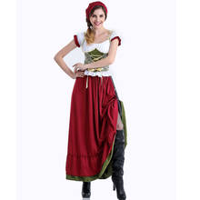 German Oktoberfest Beer Costume Adult Women's Renaissance Wench Beer Garden Girl Fancy Halloween Carnival Cosplay 2024 - buy cheap