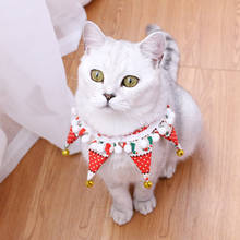 Collar de Navidad con campanas para gato, gatos y mascotas, ajustable, decorativo, para regalo de Navidad 2024 - compra barato