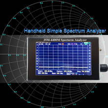 Kkmoon-analisador de espectro profissional, tela lcd de 35m-4400m, 4.3 tamanhos, portátil, simples, medição de sinal de interfone 2024 - compre barato