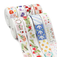 5 Yards 1" 25MM Fruit Flower Printed Ribbon For Hair Bows DIY Crafts Handmade Accessories Y2021030901 2024 - buy cheap