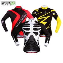 WOSAWE long sleeves Cycling Jersey Men MTB Downhill Jerseys Breathable Bike shirt Motocross Sports Cycling Clothing Jersey 2024 - buy cheap