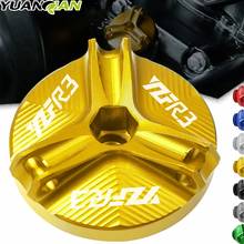 Motorcycle Engine Oil Filter Cup Plug Cover Screw For Yamaha YZF-R3 R25 2015-2019 CNC Aluminum Accessories one piece FOR YZF R3 2024 - buy cheap