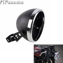 Universal Motorcycle 7" Round Headlight Headlamp Housing Mount Bracket Front Light Shell Cover For Harley Cafe Racer Chopper 2024 - buy cheap