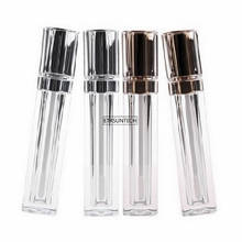 100PCS 8ML Acrylic Refillable Double wall Square Gold Silver Lip Gloss Tube Empty Lip Balm Oil Bottle  DIY Container F20171127 2024 - buy cheap