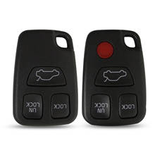Carcasa de llave remota de 3/4 botones para Volvo, carcasa de llave de coche sin cortar de repuesto para modelos S70, V70, C70, S40, V40, XC90 y XC70, novedad 2024 - compra barato