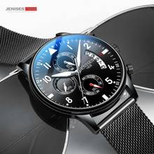 JENISES Men Watches Top Brand Luxury Quartz Watch Men Fashion Military Waterproof Chronograph Date Sport Male Wristwatch Clock 2024 - buy cheap