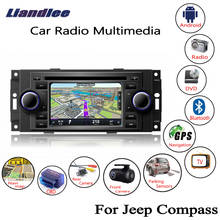 Sistema de navegação para autos, aparelho multimídia para android, com dvd, rádio, gps, tela hd, para jeep compass 2006, 2007, 2008 2024 - compre barato