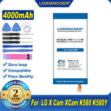 100% Original LOSONCOER 4000mAh BL-T23 Battery For LG X Cam X-Cam K580 K580Y F690 K580DS 2024 - buy cheap