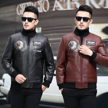 Genuine Leather Jacket Winter Jacket Men Real Sheepskin Coat Bomber Jacket Duck Down Baseball Jackets Plus Size GHD03 YY485 2024 - buy cheap