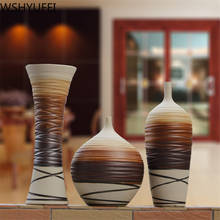 Wshyufei jingdezhen vaso de cerâmica vaso artesanal do vintage vaso de flores sala estar mesa arte chinesa clássica casa decorações 2024 - compre barato