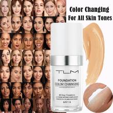 TLM меняющий цвет тональный крем для всей кожи Цвет основа для макияжа жидкая основа для тонального крема SPF15 30 мл 2024 - купить недорого